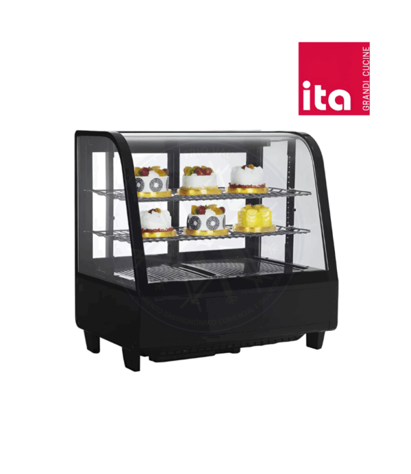 Vitrina Pastelera 100 lt Sobremesa Negra Ita - Imagen 2