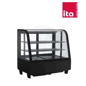 Vitrina Pastelera 100 lt Sobremesa Negra Ita