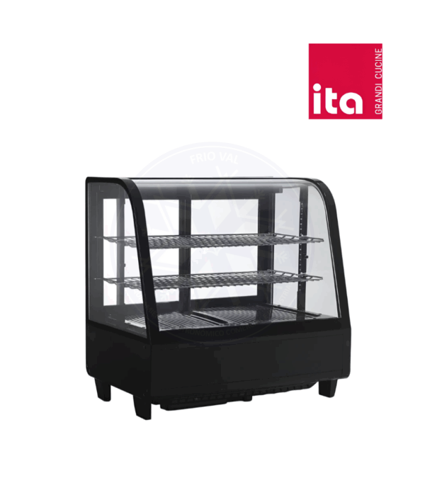 Vitrina Pastelera 100 lt Sobremesa Negra Ita