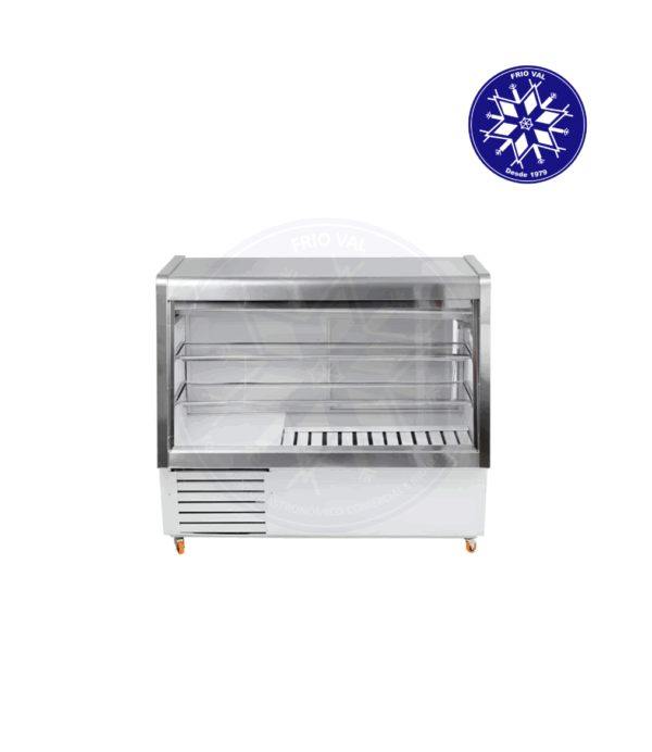 Vitrina Refrigerada 1 mt Vidrio Recto Frioval