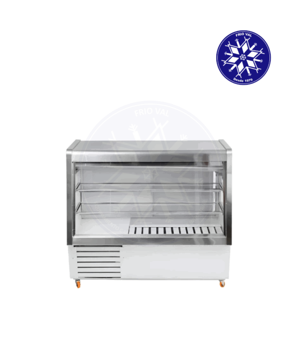 Vitrina Refrigerada 1 mt Vidrio Recto Frioval
