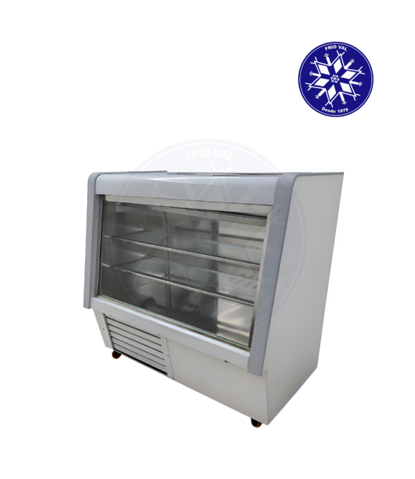 Vitrina Refrigerada 1.2 mt Vidrio Recto Frioval