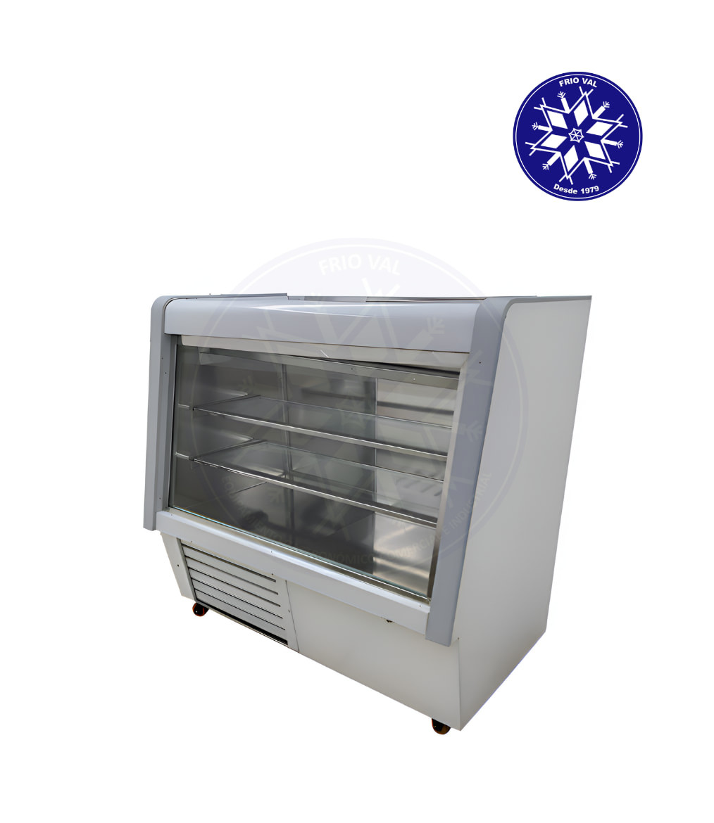 Vitrina Refrigerada 1.2 mt Vidrio Recto Frioval