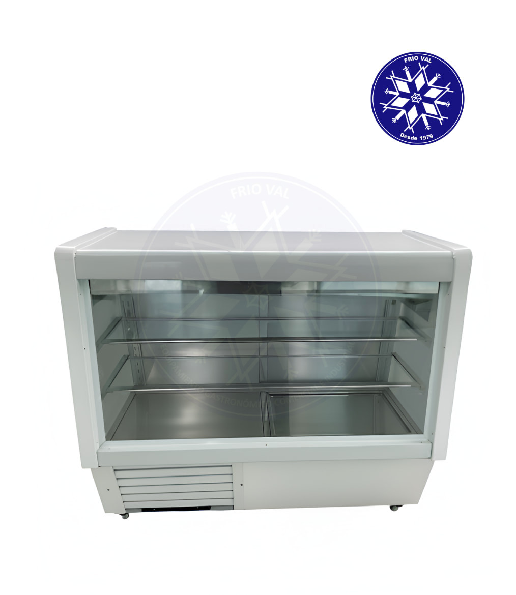 Vitrina Refrigerada 1.2 mt Vidrio Recto Frioval - Imagen 3