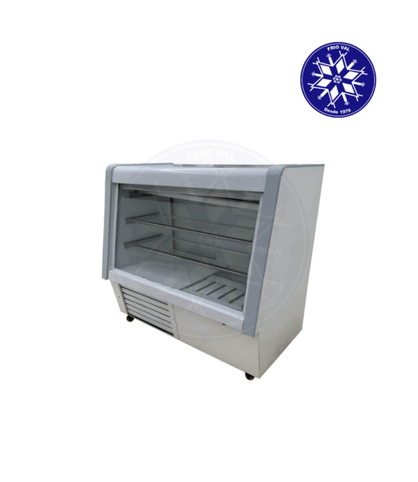 Vitrina Refrigerada 1.2 mt Vidrio Recto Frioval