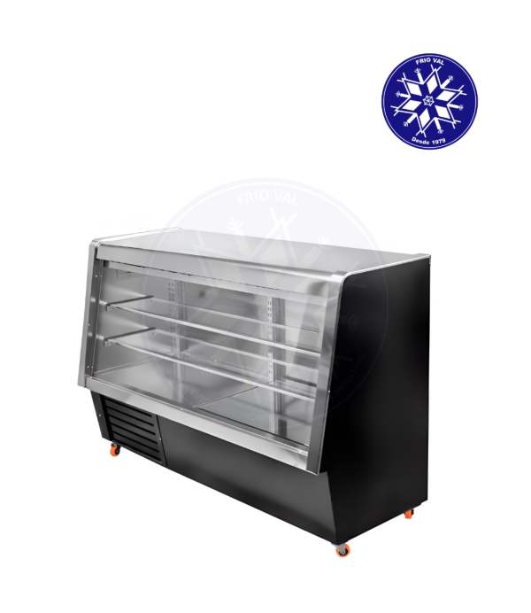 Vitrina Refrigerada 1.5 mt Vidrio Recto Frioval