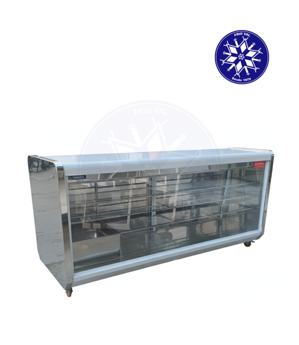 Vitrina Refrigerada 2 mts Panorámica Frioval