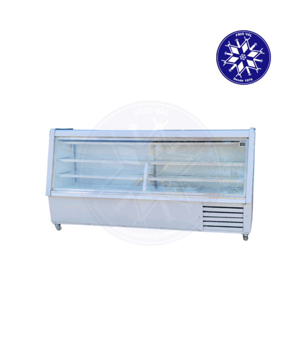 Vitrina Refrigerada 2 mt Vidrio Recto Frioval - Imagen 2