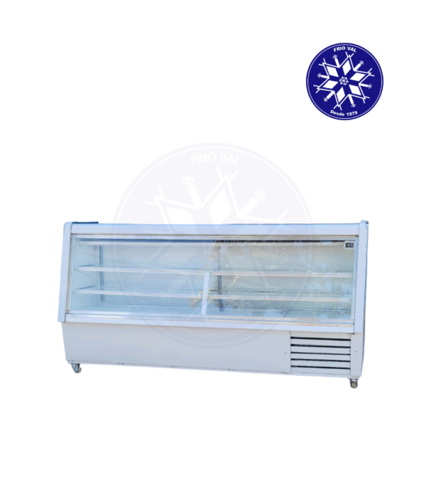 Vitrina Refrigerada 2 mt Vidrio Recto Frioval - Imagen 2