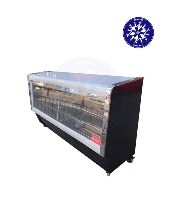 Vitrina Refrigerada 2 mt Vidrio Recto Frioval - Imagen 3