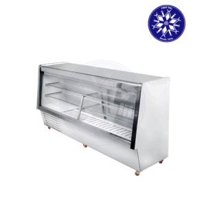 Vitrina Refrigerada 2 mt Vidrio Recto Frioval