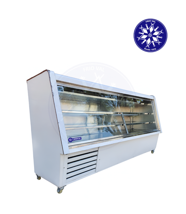 Vitrina Refrigerada 2 mt Vidrio Recto Frioval - Imagen 2