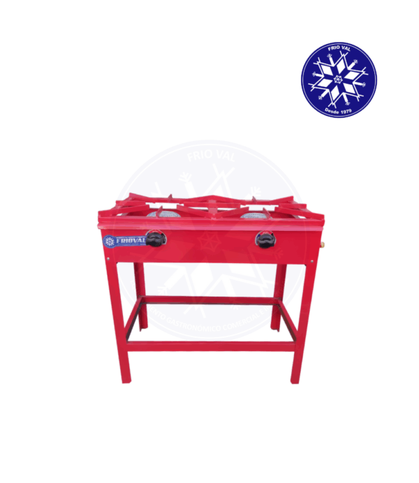 Anafe 2 Platos Alto Rojo Frioval - Imagen 3