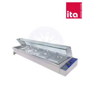 Baño María Eléct. 5 Depósitos Sobremesa con Cúpula Ita