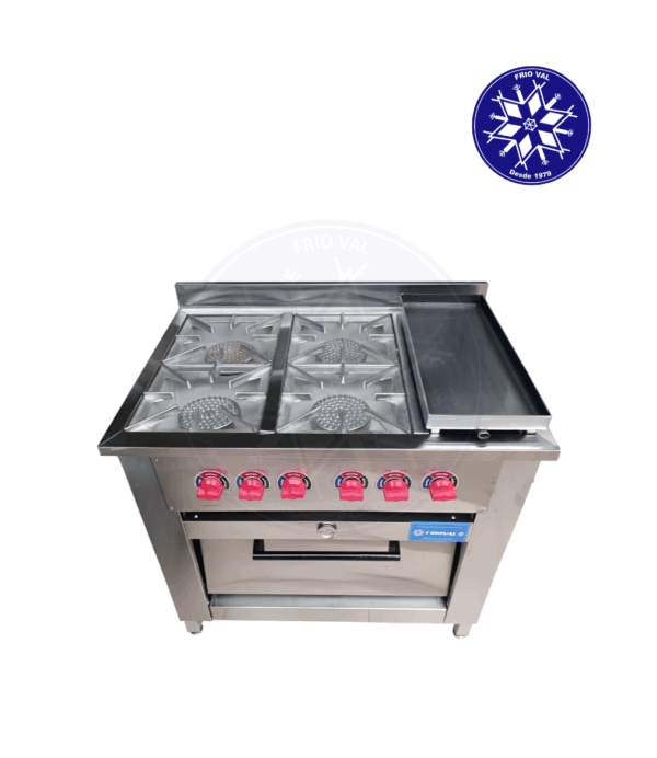 Cocina 4 Platos con Churrasquera Frioval - Imagen 3