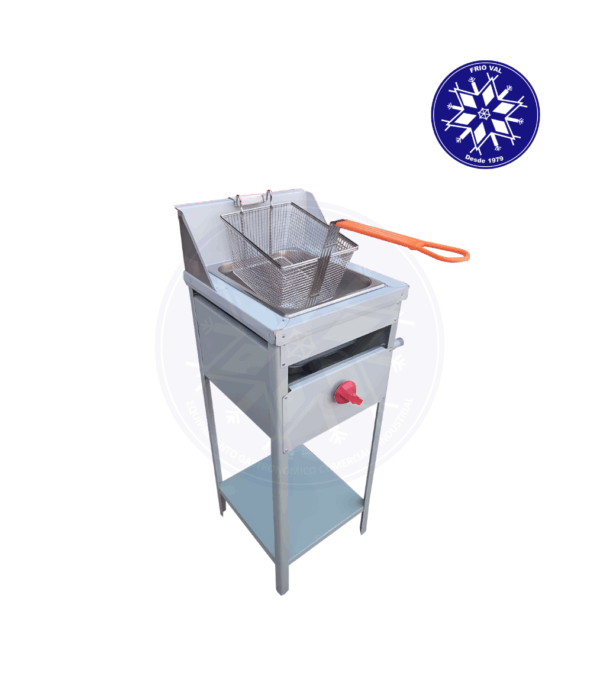Freidora a Gas 9 lt con Pedestal Frioval
