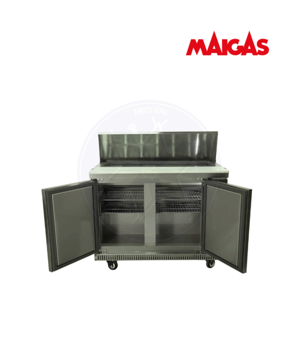 Mesón Saladette 335 lt 12 Depósitos Maigas - Imagen 2
