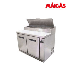 Mesón Saladette 335 lt Pizzero 7 Depósitos Maigas