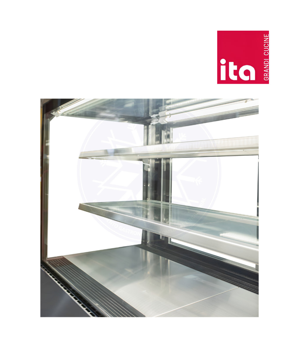 Vitrina Pastelera 1 mt Recta Ita - Imagen 2