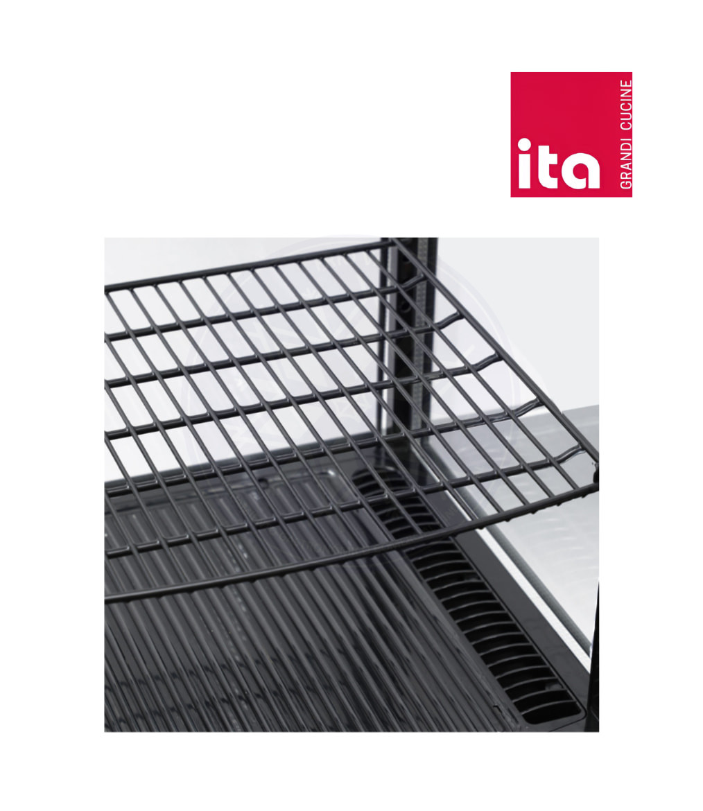 Vitrina Pastelera 235 lt Vertical Negra Ita - Imagen 2