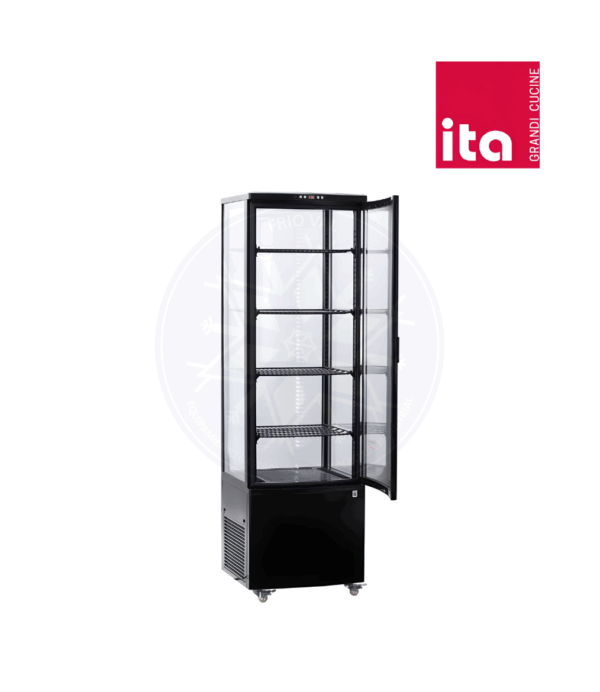 Vitrina Pastelera 235 lt Vertical Negra Ita - Imagen 3