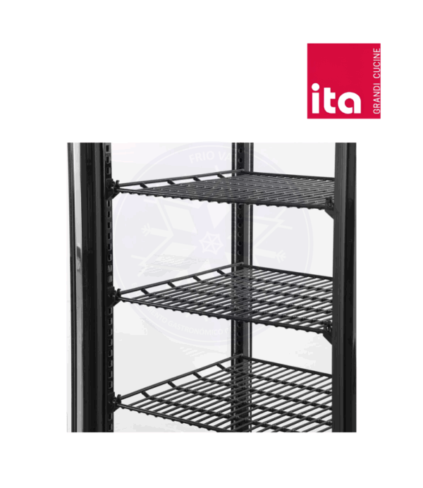 Vitrina Pastelera 98 lt Vertical Negra Ita - Imagen 2