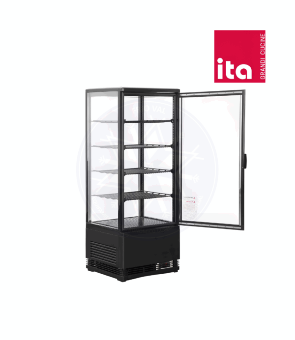Vitrina Pastelera 98 lt Vertical Negra Ita - Imagen 3
