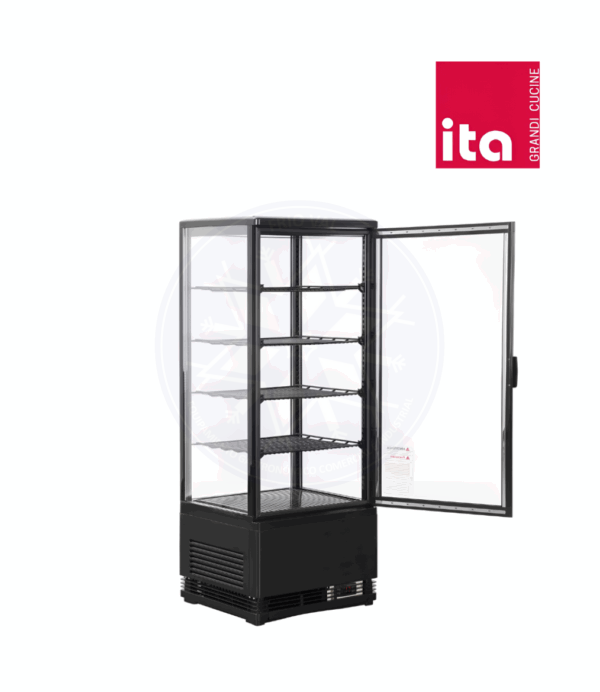 Vitrina Pastelera 98 lt Vertical Negra Ita - Imagen 4