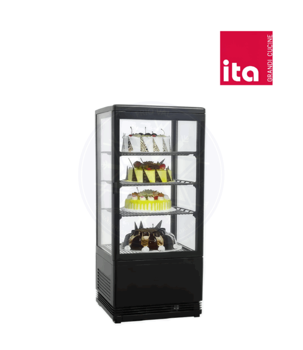Vitrina Pastelera 98 lt Vertical Negra Ita - Imagen 2