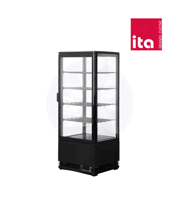 Vitrina Pastelera 98 lt Vertical Negra Ita