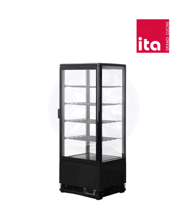 Vitrina Pastelera 98 lt Vertical Negra Ita