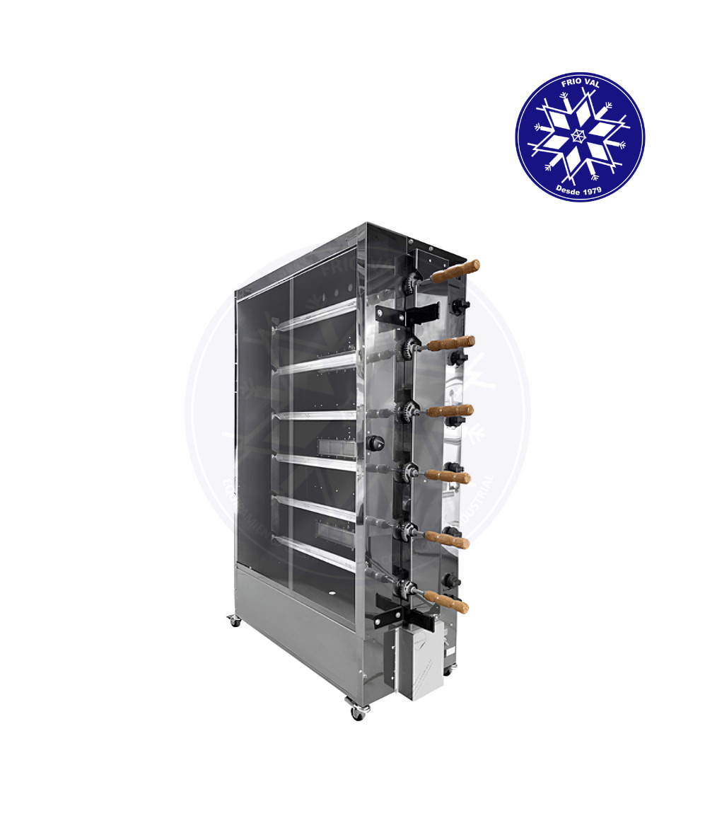 Asadora de Pollos a Gas 6 Espadas Frioval - Imagen 4