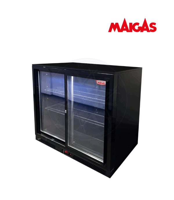 Cooler 220 lt 2 Puertas Correderas Bajo Mesón Maigas