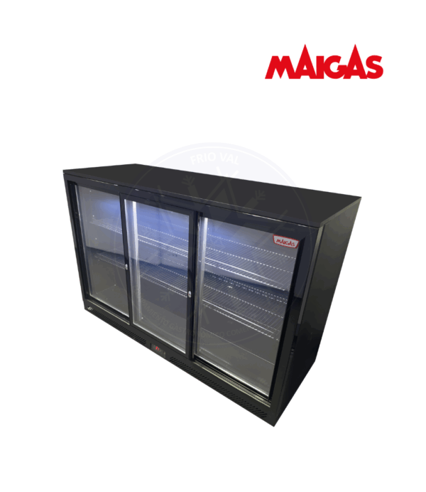Cooler 320 lt 3 Puertas Correderas Bajo Mesón Maigas