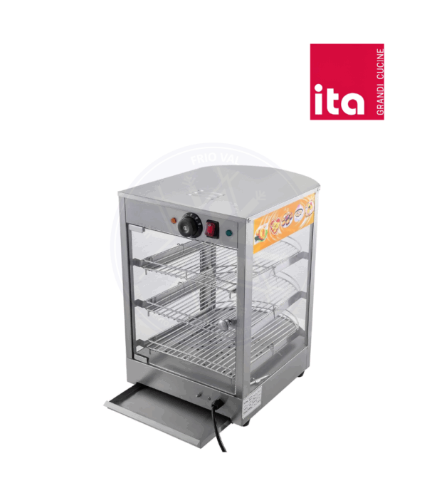 Vitrina de Calor 35 cm Acero Inoxidable Ita - Imagen 3
