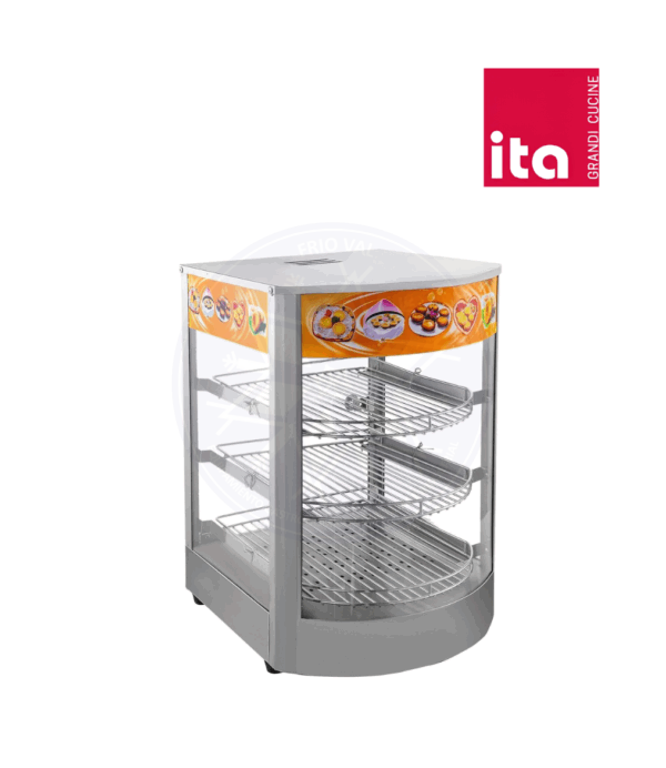 Vitrina de Calor 35 cm Acero Inoxidable Ita