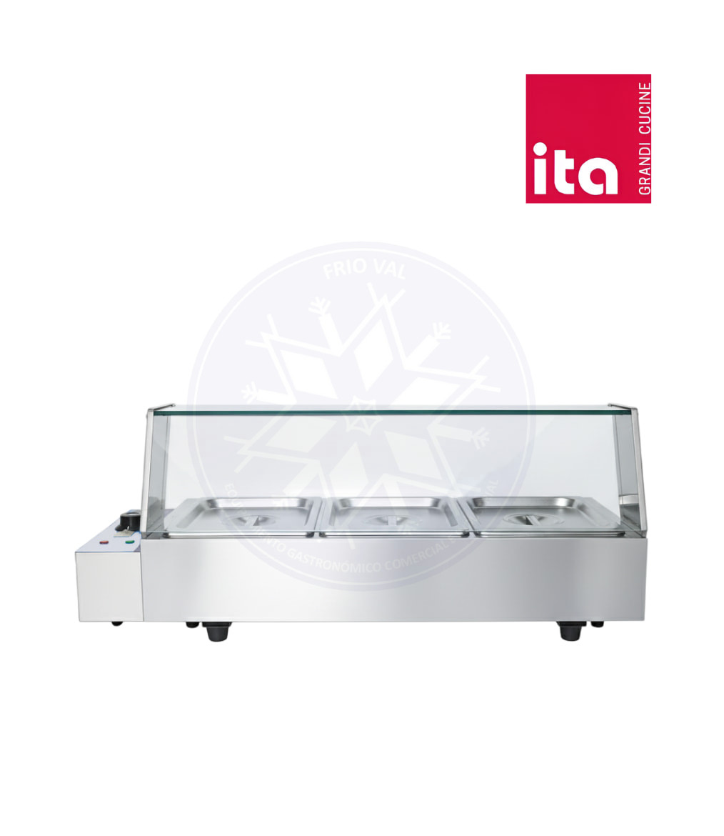 Baño María Eléct. 3 Depósitos Sobremesa con Cúpula - Imagen 2