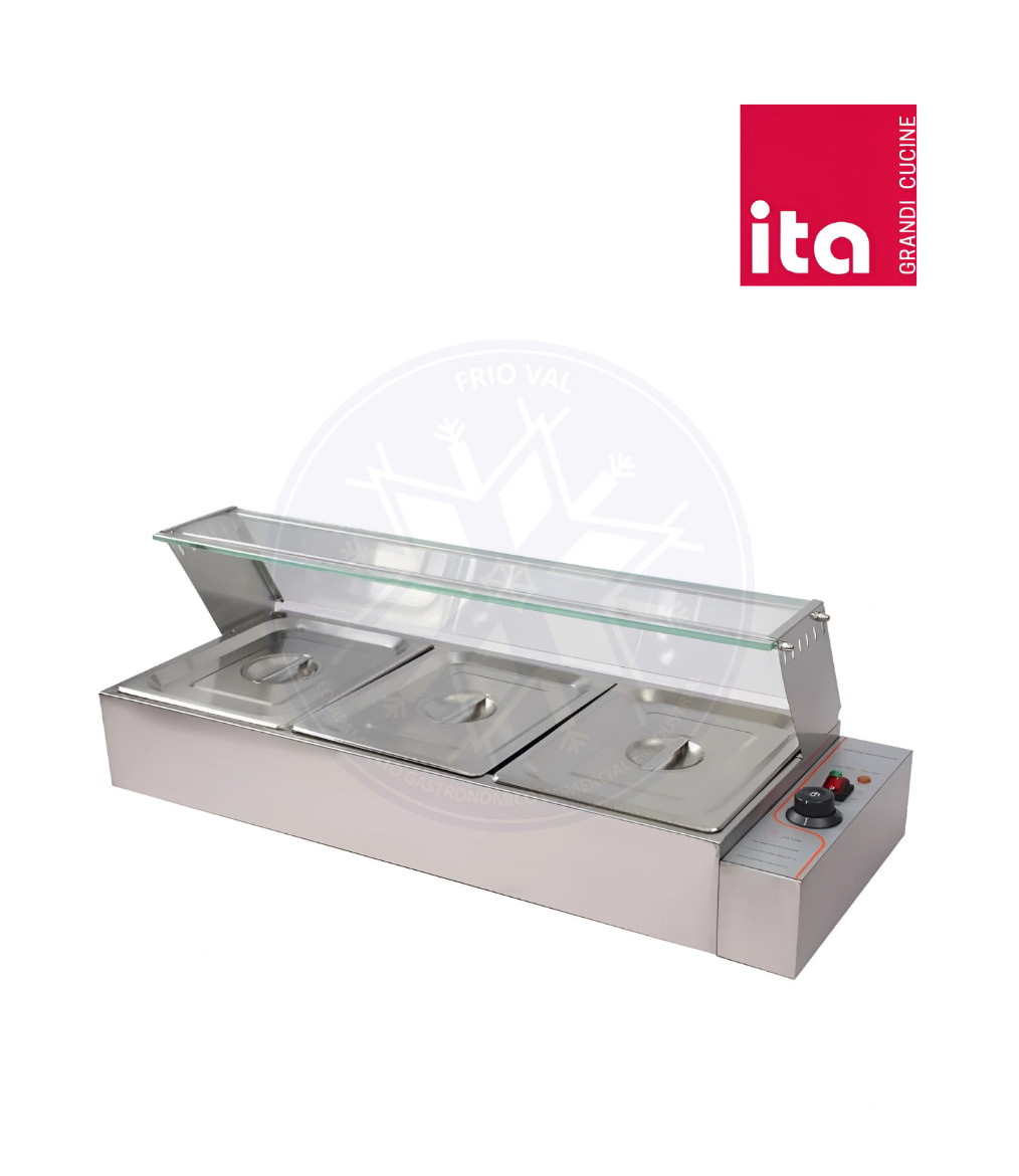 Baño María Eléct. 3 Depósitos Sobremesa con Cúpula - Imagen 3