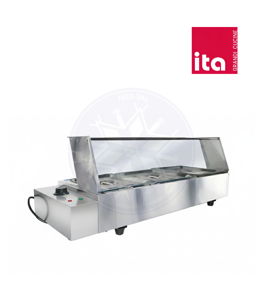 Baño María Eléct. 3 Depósitos Sobremesa con Cúpula