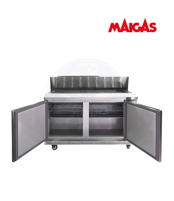 Mesón Saladette 425 lt 16 Depósitos Maigas - Imagen 2
