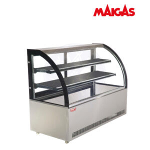 Vitrina Pastelera 1.5 mt Vidrio Curvo Maigas