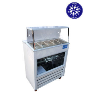 Salsera Refrigerada 5 Depósitos con Vitrina Frioval
