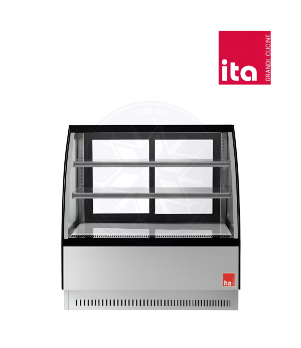 Vitrina Pastelera 1 mt Vidrio Curvo Ita - Imagen 2