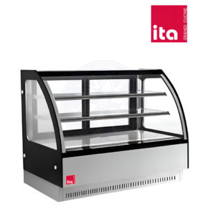 Vitrina Pastelera 2 mt vidrio curvo ita