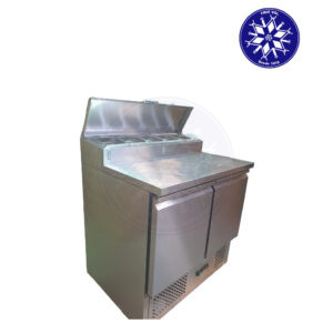 Mesón Saladette 240 lt 5 depósitos Frioval