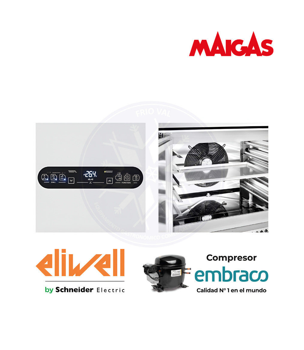 Abatidor de Temperatura 5 Bandejas Tecnodom Maigas - Imagen 4