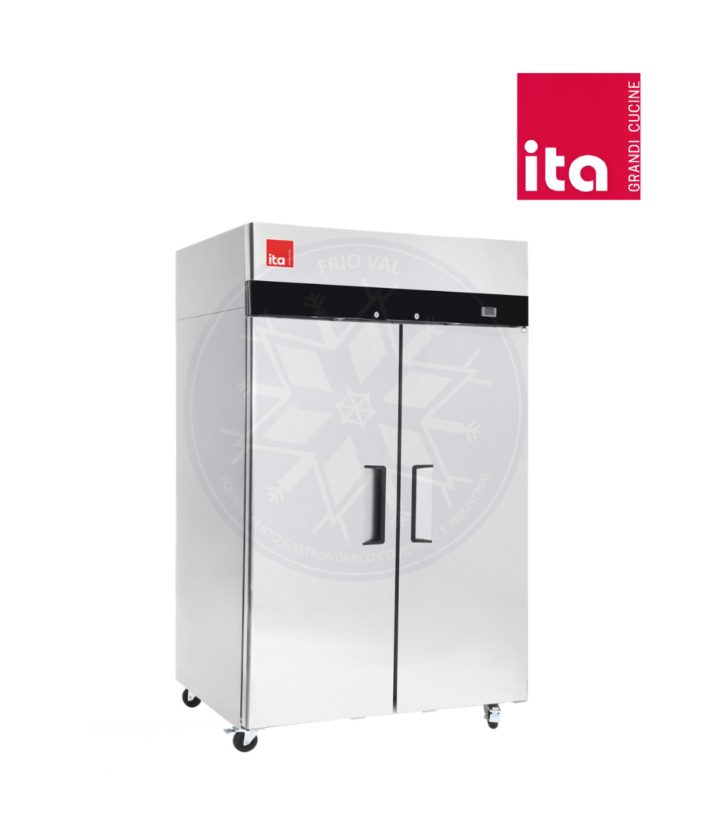 Congelador 815 lt Vertical 2 Puertas Acero Ita