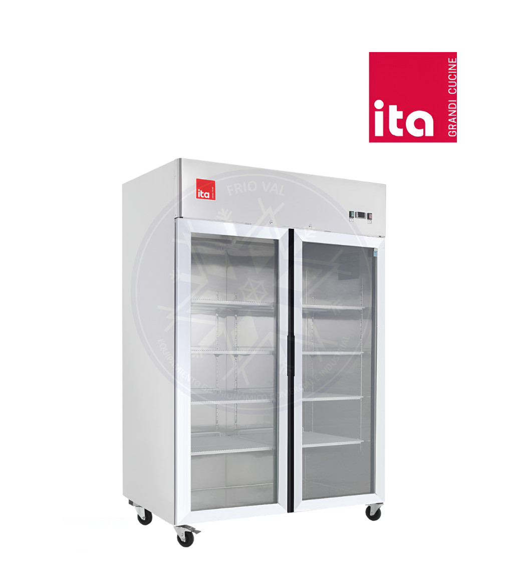 Refrigerador 900 lt 2 Puertas de Vidrio Ita