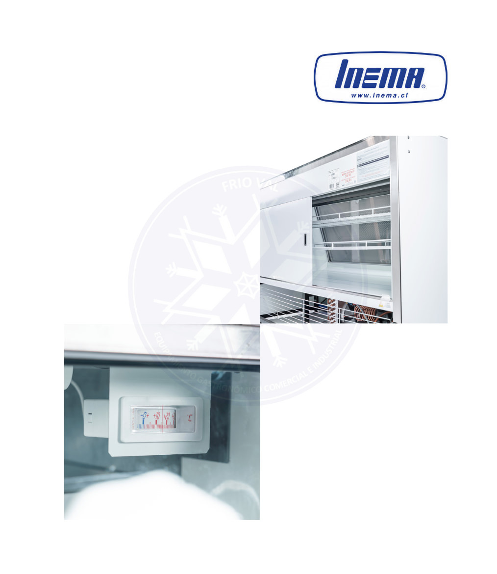 Vitrina Refrigerada 1.5 mt Vidrio Recto Inema - Imagen 3