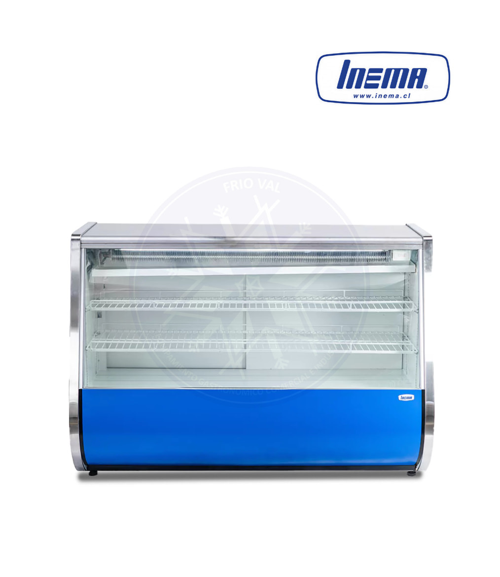 Vitrina Refrigerada 1.5 mt Vidrio Recto Inema